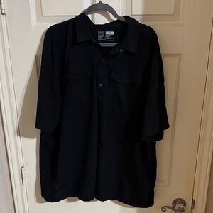 5.11 Tactical Men's Short Sleeve Button-Down Shirt - Black